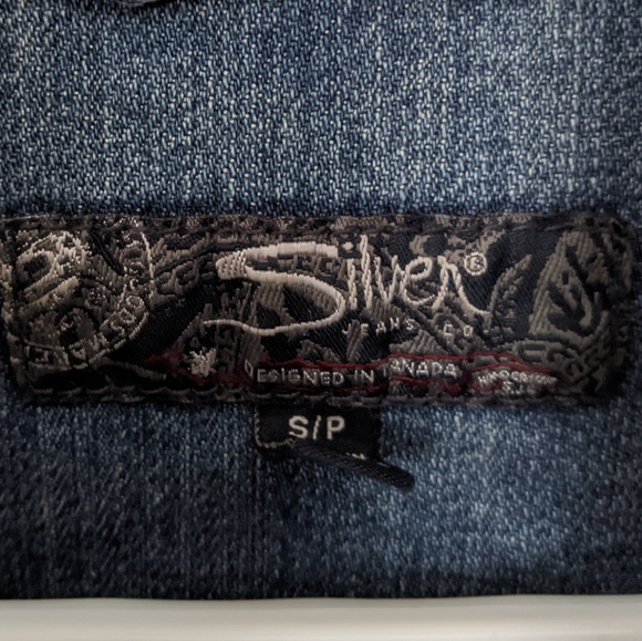 3/25$ Silver Jeans Denim Jacket Light Blue S - Picture 6 of 6